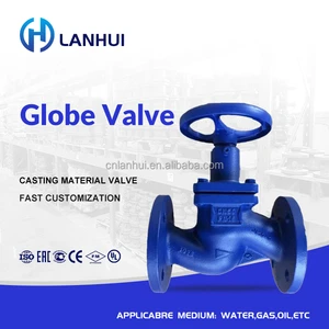 Cast Iron Bellow Seal Globe Valve DN50 PN16 For Steam & High Temperature Water Power Plant