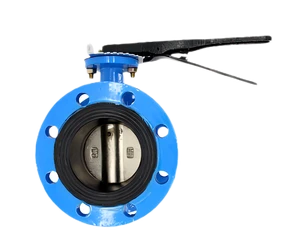 D41X-16Q Hand-operated Handle Soft-sealed Flange butterfly Valve Ductile Iron butterfly Valve for Industrial Water