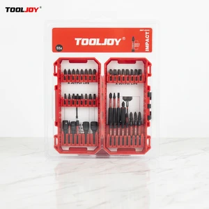 Heavy Machinery Fastening 55PCS S2 Steel Impact Bit Set, Magnetic Long-Life Screwdriver Bits for Industrial Power Tools