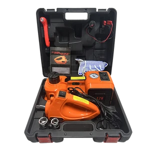 3-in-1 Electric Car Jack Hydraulic Car Lift 3T with Impact Wrench Inflator Pump Emergency Tool Kit for Tire Change & Replacement