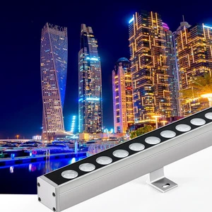 Outdoor Ip65 Decorative Wall Washer Light Architectural Building Outline Lighting Led Linear Wall Washer Light