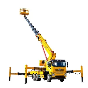 FAW 65m 9-Section Boom Aerial Working Truck Factory Direct Sale, Reliable Quality for Bridge Repair, Street Lamp Installation