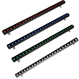 ETL Listed 25W 50W Dmx512 Control IP65 Outdoor Wall Mounted Light RGB RGBW IP67 Linear Led Wall Washer Light
