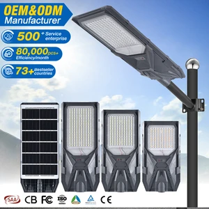 Best Selling Outdoor IP66 Waterproof Street Lamp 100w 200w 300w SMD Integrated All in One Led Solar Streetlight