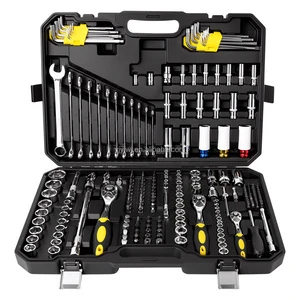222piece 72T Hardware Tool Hand Tools Ratchet Socket Steel Wrench Spanner Set Mechanic Screwdriver Tool Set Toolbox