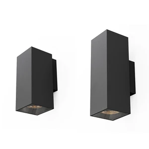 IP65 Waterproof Modern up Down LED Wall Lamp Surface Mount Outdoor Garden Square Fixture LED Wall Light