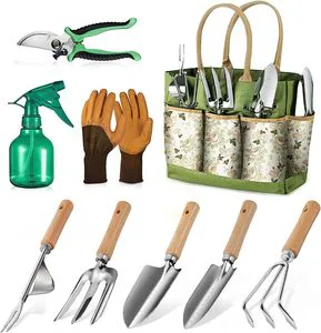 Popular Stainless Steel Garden Tool Set Tool Kit Gardening Tools with Wooden Handles