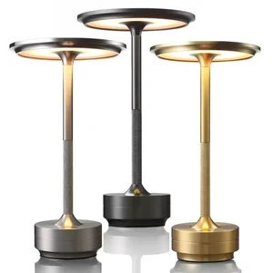 Professional Modern Metal Touch Control USB Portable LED Adjustable Color Temperature Dimmable Night Light Cordless Desk Lamp