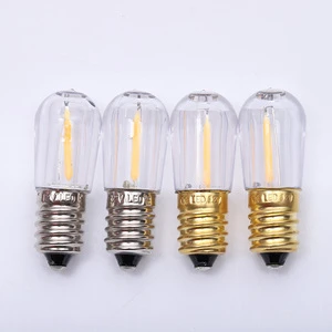 Filament Led Lamp CE ROHS Waterproof Warm White 14V 24V E14 0.3W clear Led Filament Bulb Led Small Night Light