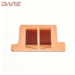 Factory Direct Pure Copper Extruded Heatsink High Precision Fin Passivation Ultrasonic Cleaning for Efficient Heat Dissipation