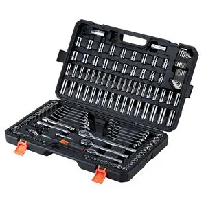159-Piece Auto Repair Tool Set Mechanics Kit with 1/4\