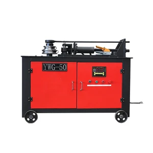 WG-50 Hydraulic Fully Automatic PVC Aluminum Tube Bender Square Tube Bending Machine High Precision 0.1 180 Bending Angle