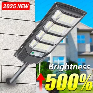 Outdoor Solar Wall Lights Powerful LED Solar Lamp IP65 Waterproof Spotlight With Motion Sensors Garden Courtyard Street Lighting