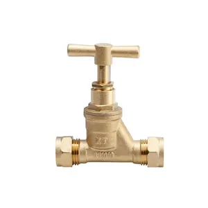 High Quality 15mm 22mm Hydraulic Brass Globe Valve Welding Shut-off Valve Brass Chrome Stop Valve