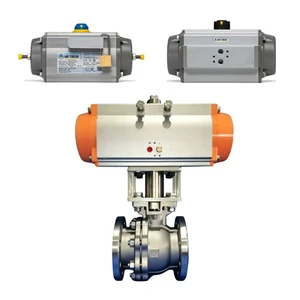 WUZHONG Economical Hard Seal Ball Valve with Air Torque Actuator for Industrial Pipeline