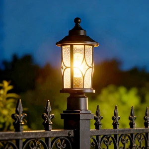 New Outdoor Waterproof Garden Park Hotel Aluminum Led Villa Landscape Pillar Light Lamp