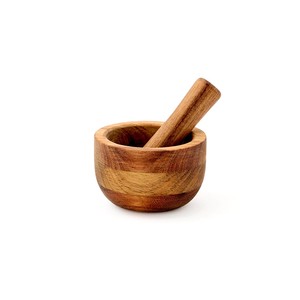 Natural House Acacia Wood Herb Masher Mortar and Pestle for Herbs Garlic Press Coffee Grinder Ginger Crusher Spice Grinding
