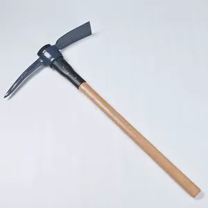 Factory Direct Price Professional Manufacturer Farm Garden Construction Tools Wood Handle Steel Pickaxe
