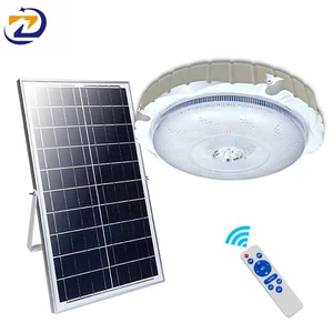 ZY ABS Solar Ceiling Light Remote Control Dimmable Round Square Solar Ceiling Lamp for Restaurant Home House Indoor Outdoor Use