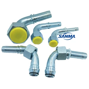 Stainless Steel and Carbon Steel 90 Degree Female Hydraulic Hose Fittings Hydraulic Tools Including 90 Degree Fitting and Hose