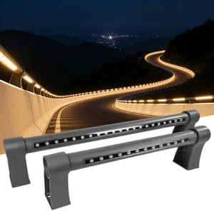 L1990mm IP65 4000K DC24V Aluminum Single Sided CRI85 LED Bridge Guardrail Light 89mm Hole Diameter for Urban Landscape Lighting
