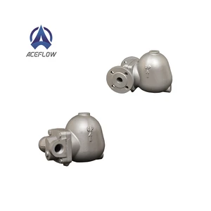 DN25 ACEFLOW AAF-14 Ductile Iron NPT Threaded Lever Float Ball Valve Thermostatic Steam Trap For Steam