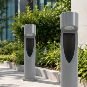 European Style LED Bollard Lamp Decorative Garden Path Walkway Exterior Yard Landscape Lighting Fixture CE IP66 Aluminum