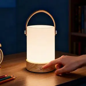 High Quality Portable Cordless Dimmable USB Rechargeable Desk Table Lamp for Bedroom Living Room Office Outdoor Camping