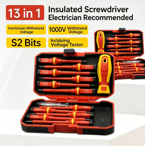 13 in 1 1000V VDE Insulated Screwdriver Set with Voltage Tester Pen for Electrician Repair
