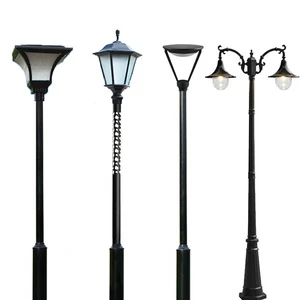 Outdoor IP65 Metal Antique Garden LED Street Light with Waterproof Design Modern Poles and 2-Year Warranty