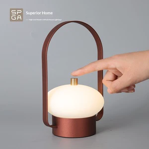 Modern Iron LED Touch Control Camping Small Lantern with 3-Year Warranty Home Lighting Gift