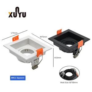 Modern Square Round Recessed Indoor Led Downlight Fixture Downlight Housing Frame Ceiling Spot Light Housing