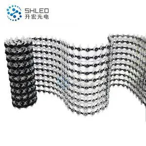 Full Color Video LED Curtain Mesh Display LED Grid Screen For Building Led Mesh Media Facade