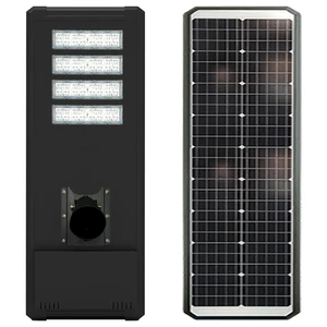 100W All in One Integrated Solar LED Street Light IP65 Waterproof Outdoor Lamp With Built-in Battery for Park Scenic Trails
