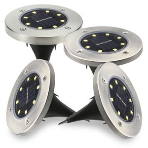 Solar Outdoor Underground Light 8LED Waterproof Path Garden Landscape Lighting Deck Light Garden Lawn Landscape Decking