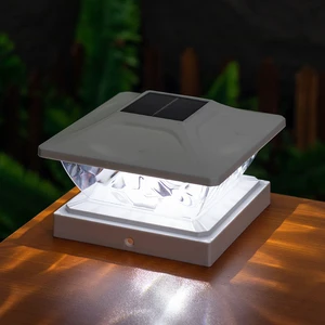 Outdoor Modern Post Light Wired Lantern Column Lamp for Flat Surface Patio Garden Decoration
