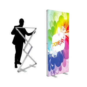 PVC Frame Foldable Light Box Easy Changeable Poster Display Pullable LED Advertising Board for Retail Store Promotion