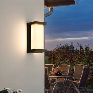 Modern LED Wall Light for Outdoor Garden IP65 Waterproof Aluminum Decorative Lighting Square for Patio Porch