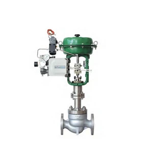 COVNA 2 Inch Flow Control Valve Pneumatic Operated Globe Diaphragm Control Valve With Positioner Pneumatic Steam Control Valve