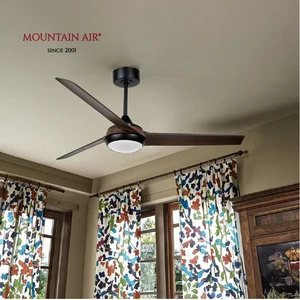Best Selling 52 Inch 3 Blade Modern ABS Ceiling Fan LED Light High Power Electric Indoor Adjustable Wind Speed Remote Control