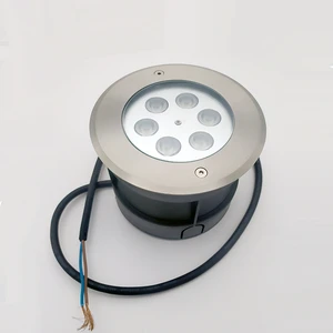 Heavy Duty 304 Stainless Steel Inground LED Underground Light Walk-over IP68 Buried Lamp for Public Plaza Interactive Display
