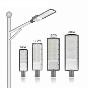 50W Solar Powered LED Street Light Adjustable Angle High/Low Pole with Single Double Arm IP65 Industrial Area Highway Lighting