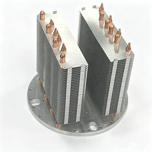 300W Aluminum Fins Heat Sink with Heatpipes for Entertainment LED Lights