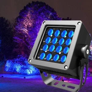 DMX512 Flood Light RGBW Outdoor Waterproof IP65 Color Changing for Villa Courtyard Building Bridge Project Lighting