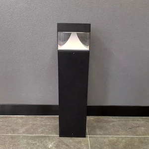 12W/18W LED Square Shape Outdoor IP65 Waterproof Aluminum Lawn Yard Bollard Garden Lamp