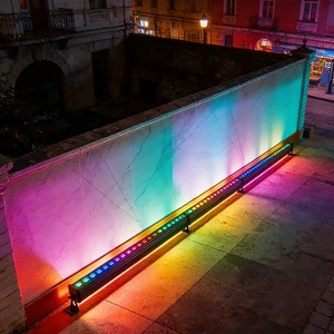 High Brightness 96W RGB 4-in-1 LED Linear Architectural Lighting DMX Controlled Wall Washer AC 100-240V