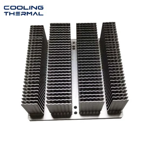 Custom Aluminum Skived Fin Heat Sink for IGBT Inverter Server and Power Electronics