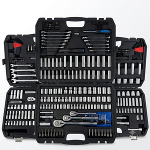 201 Pcs Chrome Vanadium Socket And Ratchet Set Combination Wrench SAE Metric Tool Kit With Hard Case For Car Mechanic Repair