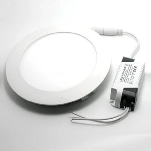 2021 Simple Design Style Flat Led Panel Lamp Recessed Round ultra Thin Office Panel Light
