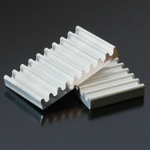 19x19x2.5mm Ultra Thin Aluminum Heat Sink Adhesive Fixed General Motherboard Chip IC Electronic Components Cooling Radiator